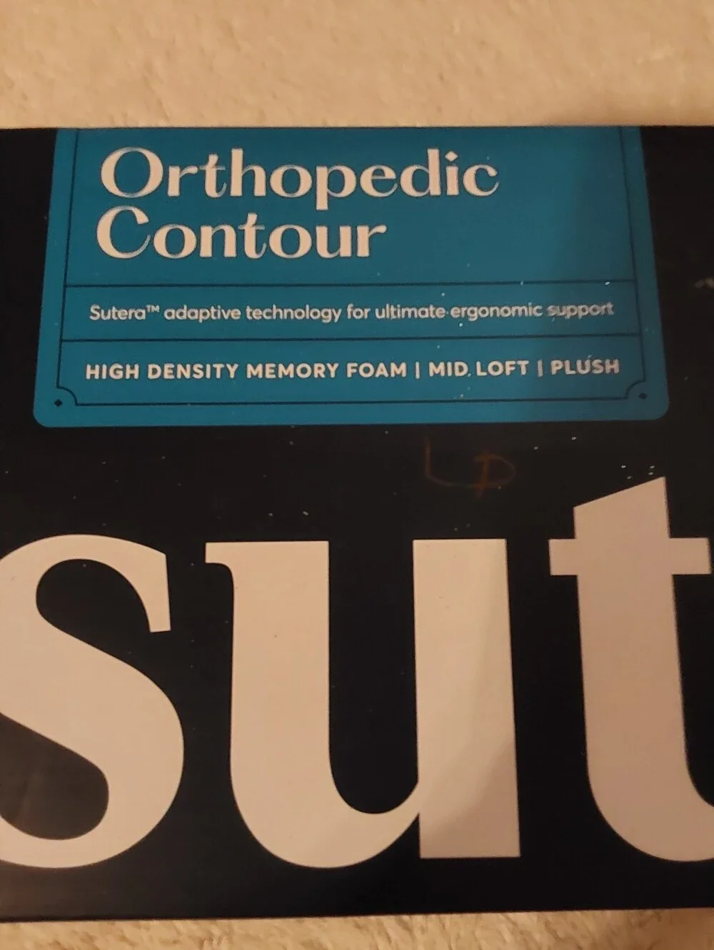 🌺 NIB Sutera Orthopedic Contour Pillow & Case